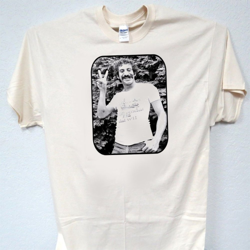 JIM CROCE, COOL, VINTAGE ART MENS IVORY TEE ALL SIZES T-1766